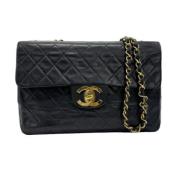 Chanel Vintage Pre-owned Laeder axelremsvskor Black, Dam