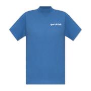 Sporty & Rich Bomullst-shirt Blue, Dam
