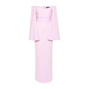 Solace London Blush Pink Korsettstil Off-Shoulder Klänning Pink, Dam