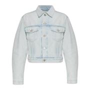 Balenciaga Denimjacka Blue, Dam