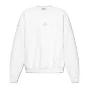 Balenciaga Sweatshirt med tryckt logotyp Gray, Herr