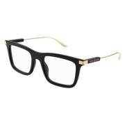 Gucci Rektangulära Optiska Glasögon Svart Black, Unisex