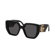 Gucci Stiliga solglasögon i färg 003 Black, Dam