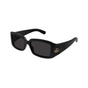 Gucci Geometriska solglasögon GG Corner kollektion Black, Dam