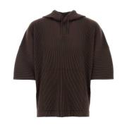 Issey Miyake Choklad Polyester Sweatshirt Brown, Herr