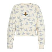 Vivienne Westwood Sweatshirt med logotyp Beige, Dam