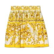 Dolce & Gabbana Kjol med 'Majolica' tryck Yellow, Dam