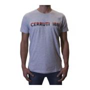 Cerruti 1881 Stretch Logo TShirt - Gimignano Gray, Herr