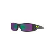 Oakley Svarta Rektangulära Ram Polariserade Solglasögon Black, Unisex