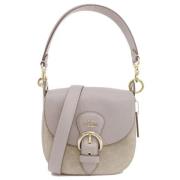 Coach Pre-owned Pre-owned Tyg axelremsvskor Gray, Dam