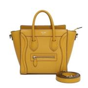 Celine Vintage Pre-owned Laeder handvskor Yellow, Dam