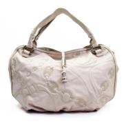 Celine Vintage Pre-owned Laeder handvskor Beige, Dam