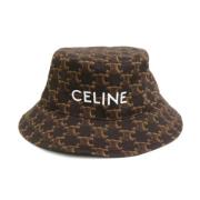 Celine Vintage Pre-owned Tyg hattar-och-kepsar Brown, Dam