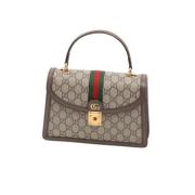 Gucci Vintage Pre-owned Canvas handvskor Brown, Dam