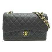 Chanel Vintage Pre-owned Tyg chanel-vskor Black, Dam