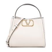 Valentino Garavani Dubbelhandtag Väska Beige, Dam