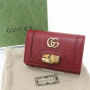 Gucci Vintage Pre-owned Laeder nyckelhllare Red, Dam
