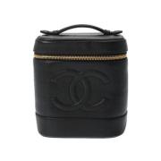 Chanel Vintage Pre-owned Tyg chanel-vskor Black, Dam