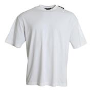 Balenciaga Vit Rund Hals T-shirt White, Herr