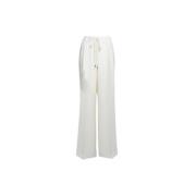Calvin Klein Vida byxor med tonal slips White, Dam