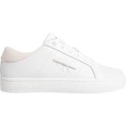 Calvin Klein Vita Läder Sneakers White, Dam