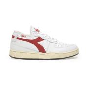 Diadora Basket Row Cut Sneakers White, Herr