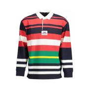 Gant Blå Långärmad Polo Tröja Multicolor, Herr