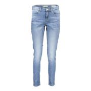 Guess Light Blue Cotton Jeans Pant Blue, Dam