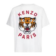 Kenzo Stiliga Beige T-shirts och Polos White, Herr