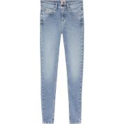 Tommy Jeans Blå Skinny Fit Stretch Denim Jeans Blue, Dam