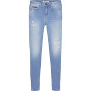 Tommy Jeans Stiliga Blåa Denim Jeans för Kvinnor Blue, Dam