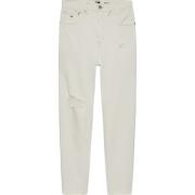 Tommy Jeans Distressed Mom Fit Vita Jeans White, Dam