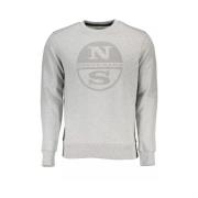 North Sails Sweatshirt med Logo Print Gray, Herr
