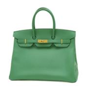 Hermès Vintage Pre-owned Tyg handvskor Green, Dam