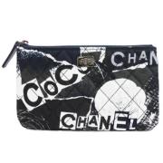 Chanel Vintage Pre-owned Tyg chanel-vskor Black, Dam