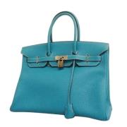 Hermès Vintage Pre-owned Tyg handvskor Blue, Dam