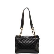 Chanel Vintage Pre-owned Tyg chanel-vskor Black, Dam