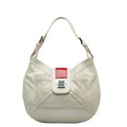 Loewe Pre-owned Pre-owned Tyg axelremsvskor White, Dam