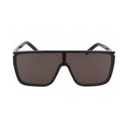 Saint Laurent Ikoniska solglasögon med enhetliga linser Black, Herr