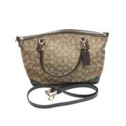 Coach Pre-owned Pre-owned Tyg handvskor Beige, Dam