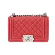 Chanel Vintage Pre-owned Tyg chanel-vskor Red, Dam