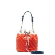 Chanel Vintage Pre-owned Tyg chanel-vskor Red, Dam