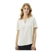 IN Front Elegant Roza Blouse Off White White, Dam