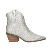 La Strada Silver Raffia Western Boots Gray, Dam