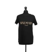 Balmain Pre-owned Pre-owned Bomull toppar Black, Dam