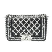 Chanel Vintage Pre-owned Tyg chanel-vskor Black, Dam