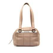 Chanel Vintage Pre-owned Tyg chanel-vskor Beige, Dam