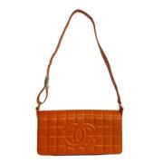 Chanel Vintage Pre-owned Tyg chanel-vskor Orange, Dam