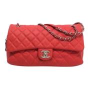 Chanel Vintage Pre-owned Tyg chanel-vskor Red, Dam