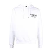 Dsquared2 Vit Cool Fit Hoodie Sweaters White, Herr